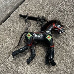 Antique Folk Art Horse Marionette